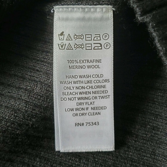 Cynthia Rowley Black Wool Mock Neck Sweater - Picture 7 of 7